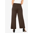 thumbnail image 2 of Jessica London Women's Plus Size Petite Everyday Stretch Knit Wide Leg Pant, 2 of 4