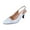White, variant on PEERAGE Candy Women's Extra Wide Width Dress Slingback RED 5
