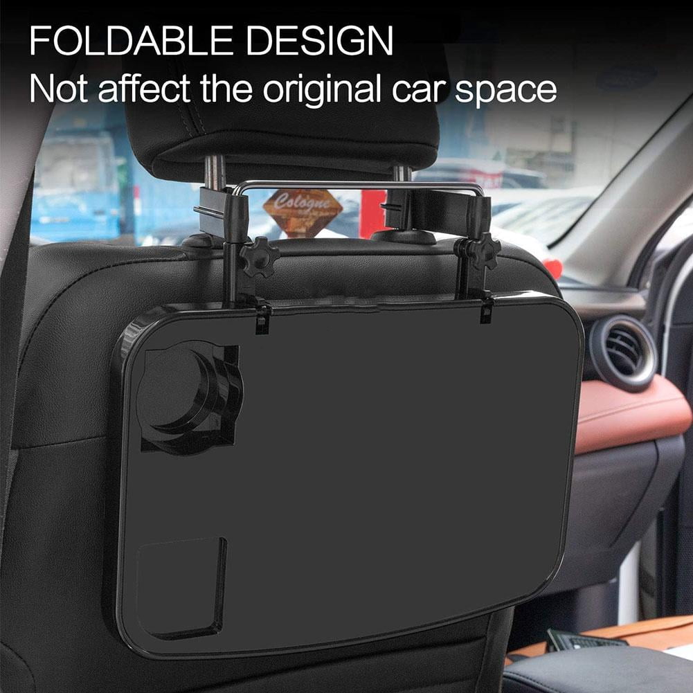 Portable Car Back Seat Tray Table for Laptop, Food, Work, and Travel - Universal Fit