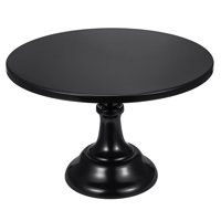 black cake tiered stands