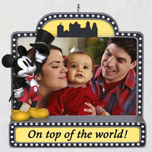Hallmark Christmas Ornament 2021 Disney Mickey Mouse World Photo Frame