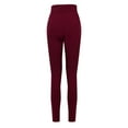 thumbnail image 4 of UTTOASFAY Woman Pants Clearance Fashion Womens Yoga Pants Leggings Fitness Running Gym Pants Ladies Sports Active Pants Wine 10(XL), 4 of 5