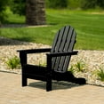 thumbnail image 2 of DuroGreen Adirondack Chair Made With All-Weather Tangent lumber, Oversized, High End Classic Patio Furniture for Porch, Lawn, Deck, or Fire Pit, No Maintenance, USA Made, Black, 2 of 6