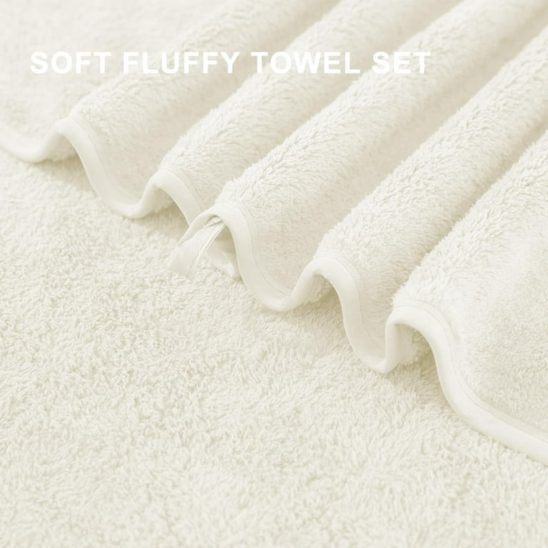 Jessy Home 8 Piece Home Collection Ultra Soft Cozy Towels 700 GSM Cream Plush Towel Set, Size: 8 Piece Towel Set, Yellow