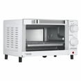 thumbnail image 3 of Mainstays 4 Slice Countertop Toaster Oven with 3 Settings, Includes Baking Rack and Pan, Arctic White, New, 3 of 11
