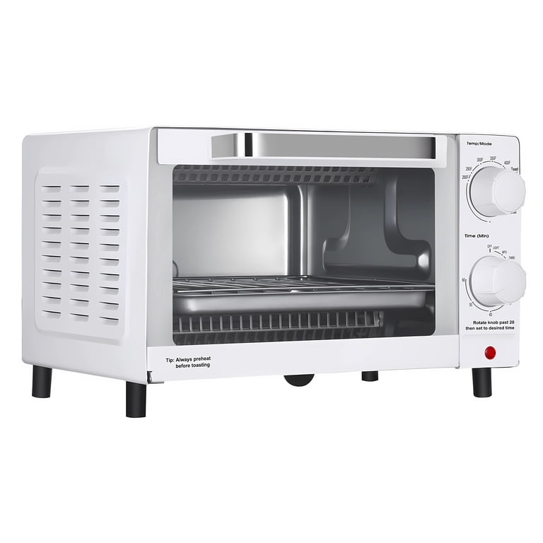 Mainstays 4-Slice Countertop Toaster Oven - Arctic White photo 3