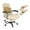 Beige-Capybara Sunflower, variant on HELLHERO Hummingbird Cherry Blossom Print Office Chair Cover Set, Office Computer Chair Cover with Armrest Covers Breathable, Stretch Universal Rotating Chairs Slipcover, Pink