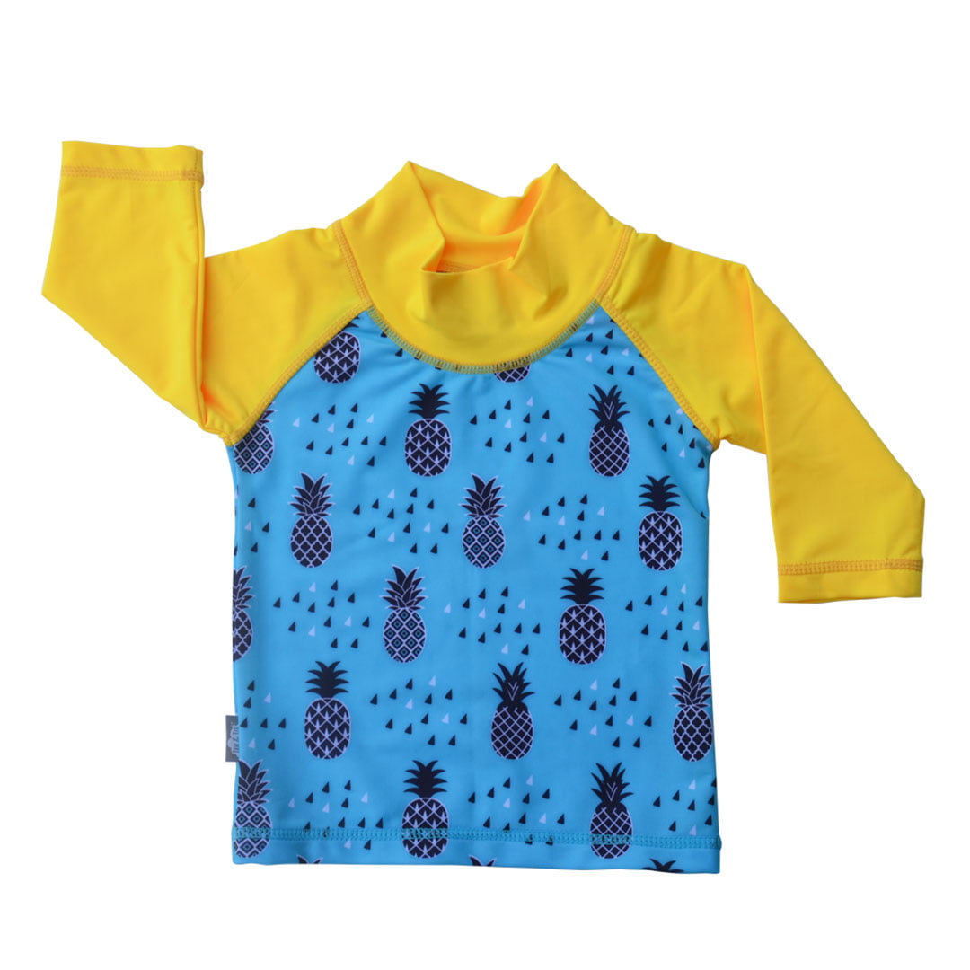 Parameters toewijding Kampioenschap Baby Boys Rash Guard UPF 50 Sun Protection Shirt (UV Shirt S: 0 - 6m,  Pineapple) - Walmart.com