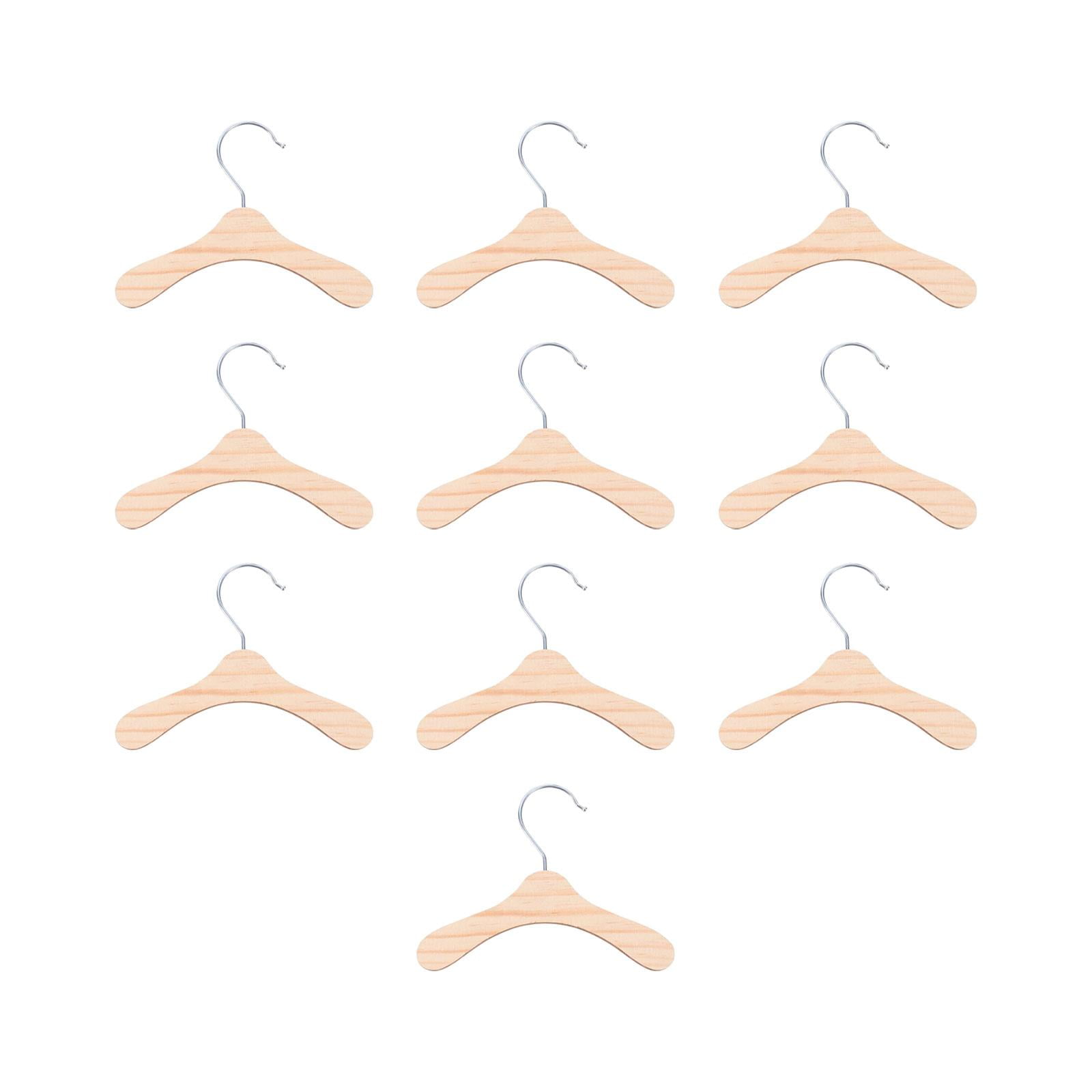 10Pcs Pet Clothes Rack Hangers Wood Display Rack Dog Coat Hanger Wood Pet Hanger 17.5cm Walmart