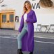 thumbnail image 4 of Otoño e Invierno nuevo estilo solapa suéter largo de punto cardigan europeo y americano casual suelto estilo perezoso suéter chaqueta, 4 of 4