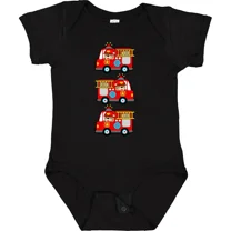 Fire Truck Firefighter Bear Baby Bodysuit Fireman Kids Childs Infant Bodysuit Cute Baby Onesie, BABY BODYSUIT LAT 4424