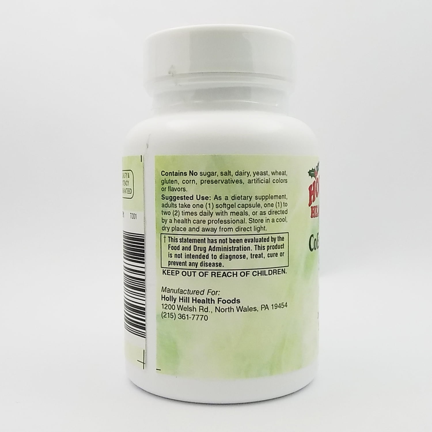 Holly Hill Health Foods, CoEnzyme Q10 100 MG, 30 Softgels