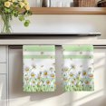 thumbnail image 7 of Spring Daisy Kitchen Towels Set of 2, Watercolor Flowers Floral Green Stripes Absorbent Dish Towels for Kitchen, Microfiber Hand Towel, Quick Drying Tea Towel for Cleaning Decorative Dishcloths, 7 of 7