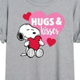 thumbnail image 3 of Peanuts - Snoopy Hugs And Kisses - Women's Oversized T-Shirt, 3 of 6