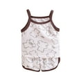 thumbnail image 1 of Odeerbi 0-10 Años Niño Niña Conjunto de Verano Con Camisola de Algodón Con Estampado Floral Conjunto de Dos Piezas Con Pantalones Cortos Y Cintura Elástica, 1 of 3