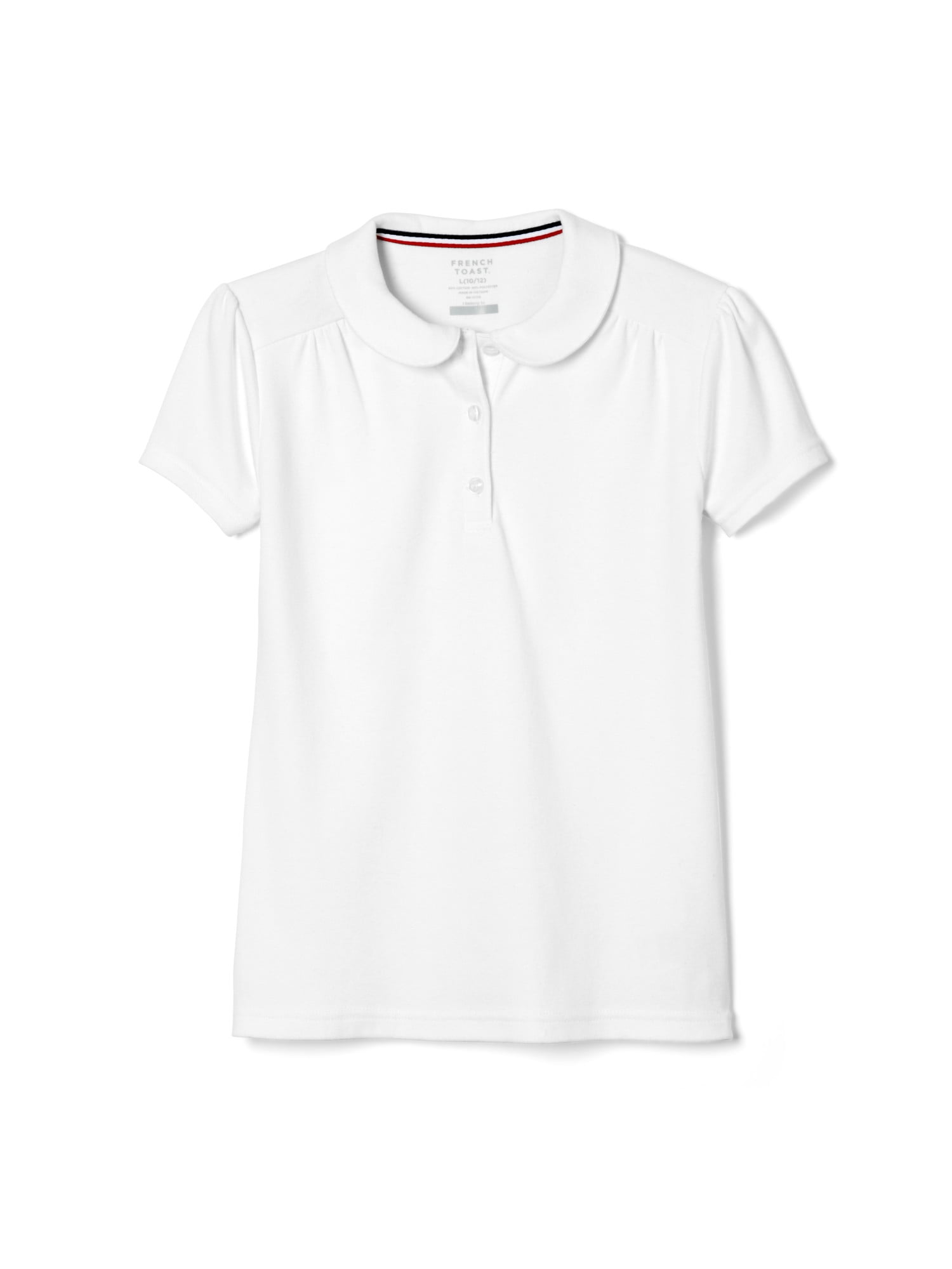 French Toast Girls Short Sleeve Peter Pan Collar Polo