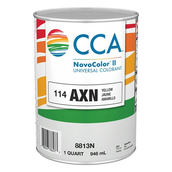 6-Pack of 1 qt Valspar 8813N AXN-Yellow Novocolor II Universal Colorant