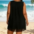 thumbnail image 6 of BUIGTTKLOP Plus Size Tank Tops for Women Sleeveless Shirts Causal V Neck Double Layered Loose Fitted Tunic Tops to Wear with Shorts, 6 of 6