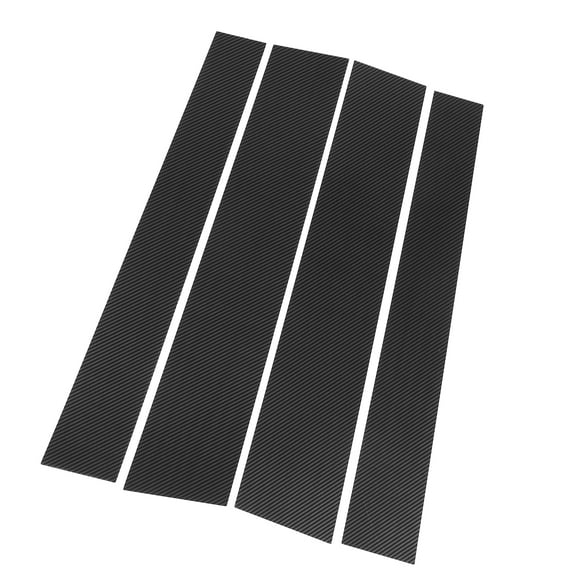4 Pcs Door Pillar Window Trim for Toyota Tundra 2007-2020 Plastic Black Carbon Fiber Replace