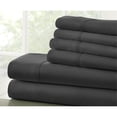 thumbnail image 2 of DDI 1941657 Queen Premium Double Brushed 6 Piece Sheet Set - Black Case of 12, 2 of 2