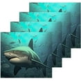 thumbnail image 2 of GZHJMY Sharks Cotton Washcloths Set of 2, 12"x12" Super Soft Absorbent Wash Cloths Bathroom Face Cloths Fingertip Towels for Gym Hotel and Spa, 2 of 7