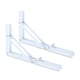 thumbnail image 2 of Soportes de estante plegables Soporte de estante plegable de acero inoxidable de alta resistencia para blanco 10 pulgadas, 2 of 9