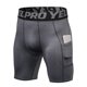 thumbnail image 3 of Paquete de 3 pantalones cortos deportivos para hombre, ropa interior de entrenamiento activo con bolsillo YEL  Pantalones cortos, 3 of 7