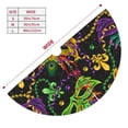 thumbnail image 5 of Kll 48" Christmas Tree Skirt Mardi Gras Surface Xmas Tree Skirts Mat For New Year Xmas Holiday Party Indoor Outdoor Home Decoration, 5 of 9