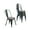 Black, variant on Nazhura Metal Dining Chair 4 Pieces Adult Farmhouse Tolix Style Metal/Wood Stackable Black