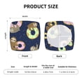 thumbnail image 6 of Gaeub Sloth with Donuts Square Chair Seat Covers, Stretch Fitted Printed Chair Seat Cushion Cover for Kitchen, Office - One Size, 6 of 9