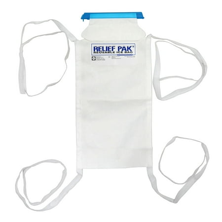 Relief Pak\xc2\xae Insulated Ice Bag - Tie Strings - large - 7" x 13"