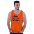 thumbnail image 5 of Life is Better with a Cat Kitty Lover Tank Top T Shirts Men Women Brisco Brands 2X, 5 of 6