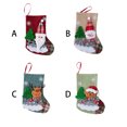 thumbnail image 2 of Billuyoard Calcetín de Navidad individual colgante decorativo fiesta caramelo Snack bolsa de regalo elegante personalizado reutilizable Type3 NO3, 2 of 6
