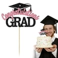 thumbnail image 2 of Class of 2026 Graduation Cupcake Topper, Grad Cap Diploma Cake Toppers Dessert Picks, Graduation Party Decorations Supplies, Classic Themed Easy to Use Lightweight No Assembly Toppers,H-style, 2 of 9