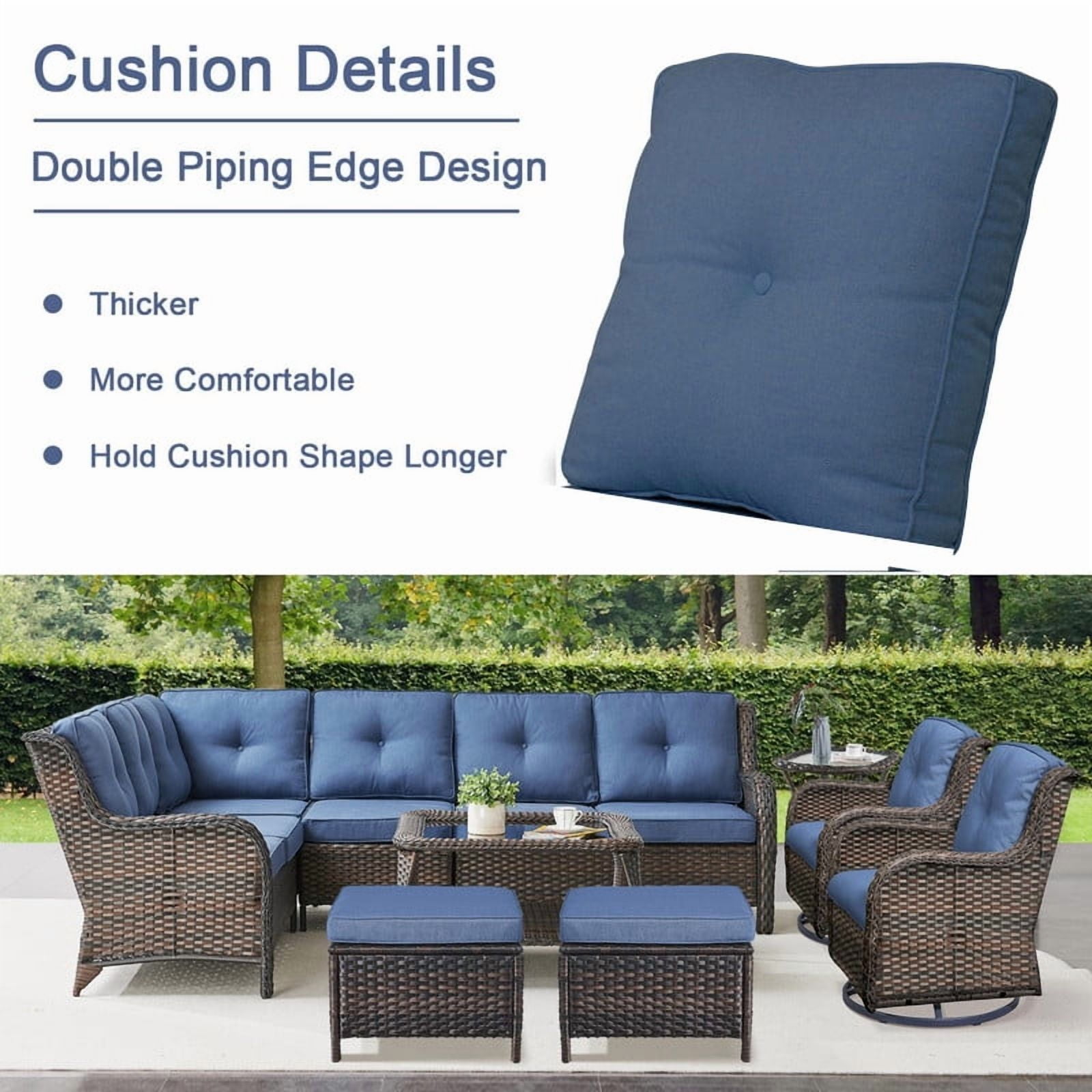 PARKWELL Outdoor Patio Cushions for Swivel Chairs