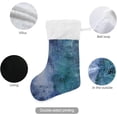 thumbnail image 3 of Coolnut 17.7 Inch Christmas Stockings, 1 PCS Blue Galaxy Presonalized Large Stocking Sock for Family Holiday Xmas Party Decorations, 3 of 7