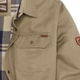 thumbnail image 5 of Legendary Whitetails Men's Journeyman Flannel Lined Shirt Jacket Water Resistant Waxed Cotton, 5 of 7