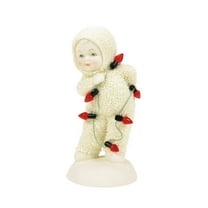 Snowbabies Cloaked in Christmas Spirit Porcelain Figurine 4.1in H