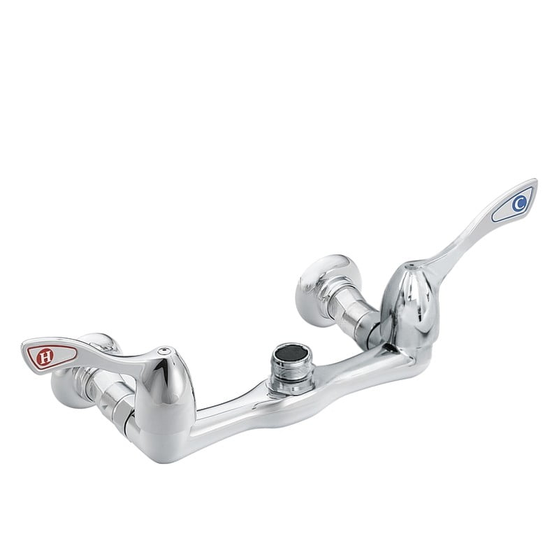 Moen 8121 M-DURA Wall Mounted Commercial Kitchen Faucet, Chrome