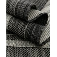 thumbnail image 6 of Unique Loom Outdoor Border Collection Area Rug - Soft Border (7' 1" x 10' Rectangle Black/Ivory), 6 of 8