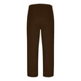 thumbnail image 4 of USNSM Men's Tall Extra Long Pajama Pants, Soft Loose Comfort Breathable, Lounge Jogger Yoga Pants,Sleepwear with Pockets for Men Brown XL, 4 of 7