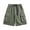 Army Green*1, variant on Eryao Outdoor Vacation Belted Cargo Shorts for Men Knee Length Elastic Waist Pants Lightweight Loose Athletic Workout Shorts with Pockets,Army Green,XS