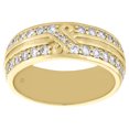 thumbnail image 2 of 14K Yellow Gold Round Diamond Eternity Wedding Band 8mm Infinity Ring 1.74 CT., 2 of 6