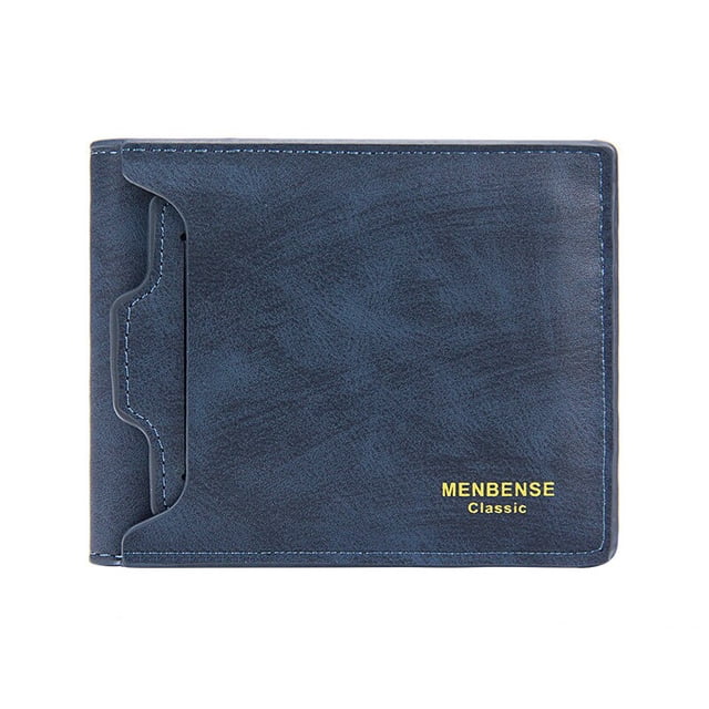 Men Wallet Purse Money Bag Fashion PU Soft Leather Mini Wallet Card Holder Hasp Coin Pocket Slim Purse Multi-card Men's Wallet qym unisex