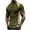 Army Green, variant on HomeDM Men's Henley Button Down Shirts, Color Block Short Sleeve Casual Basic Tee Summer Lightweight T Shirts, Army Green