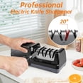 thumbnail image 6 of Professional 3-Stage Electric Knife Sharpener with Diamond Abrasive for Precision Sharpening and Polishing, 6 of 6