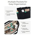 thumbnail image 6 of Puffer Tote Bag for Women, Nurses - Multi-Pocket Lightweight Bag for Work - Quilted Handbag for Travel and Gym, 6 of 7