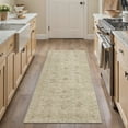 thumbnail image 2 of BERTHMEER 2'x6' Runner Rugs for Hallway Dorm Kitchen Entrance Entryway Bedroom Laundry Washable Vintage Traditional Non-slip Runner Rugs,Beige, 2 of 5