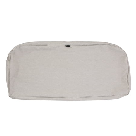 UPC: 0052963030594 | Classic Accessories Montlake FadeSafe Water-Resistant Patio Bench/Loveseat Cushion Cover  41 x 18 x 3 inch  Heather Grey