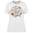 thumbnail image 1 of Eat Drink Be Scary Graphic Art T-Shirt Women -Image by Shutterstock, Female Medium, 1 of 2